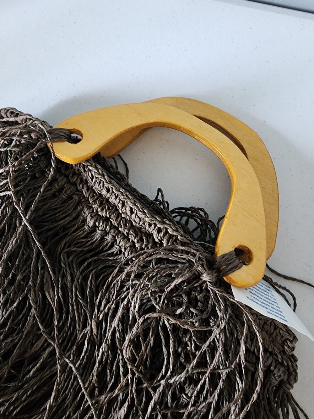 Fringe Straw Beach Bag "NEW" - Picture 5 of 16
